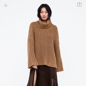 Zara oversized knit sweater!